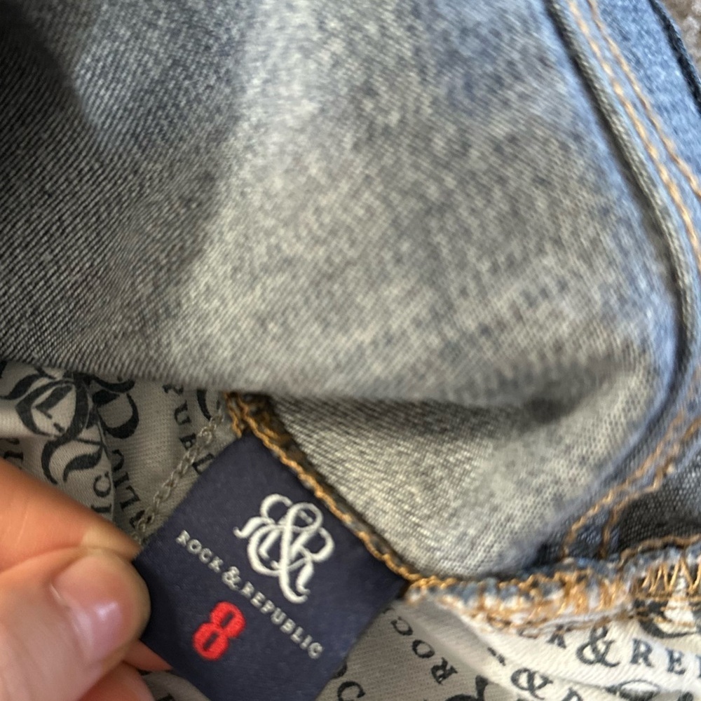 Rock & republic skinny leg jeans size 8 - Picture 4 of 6